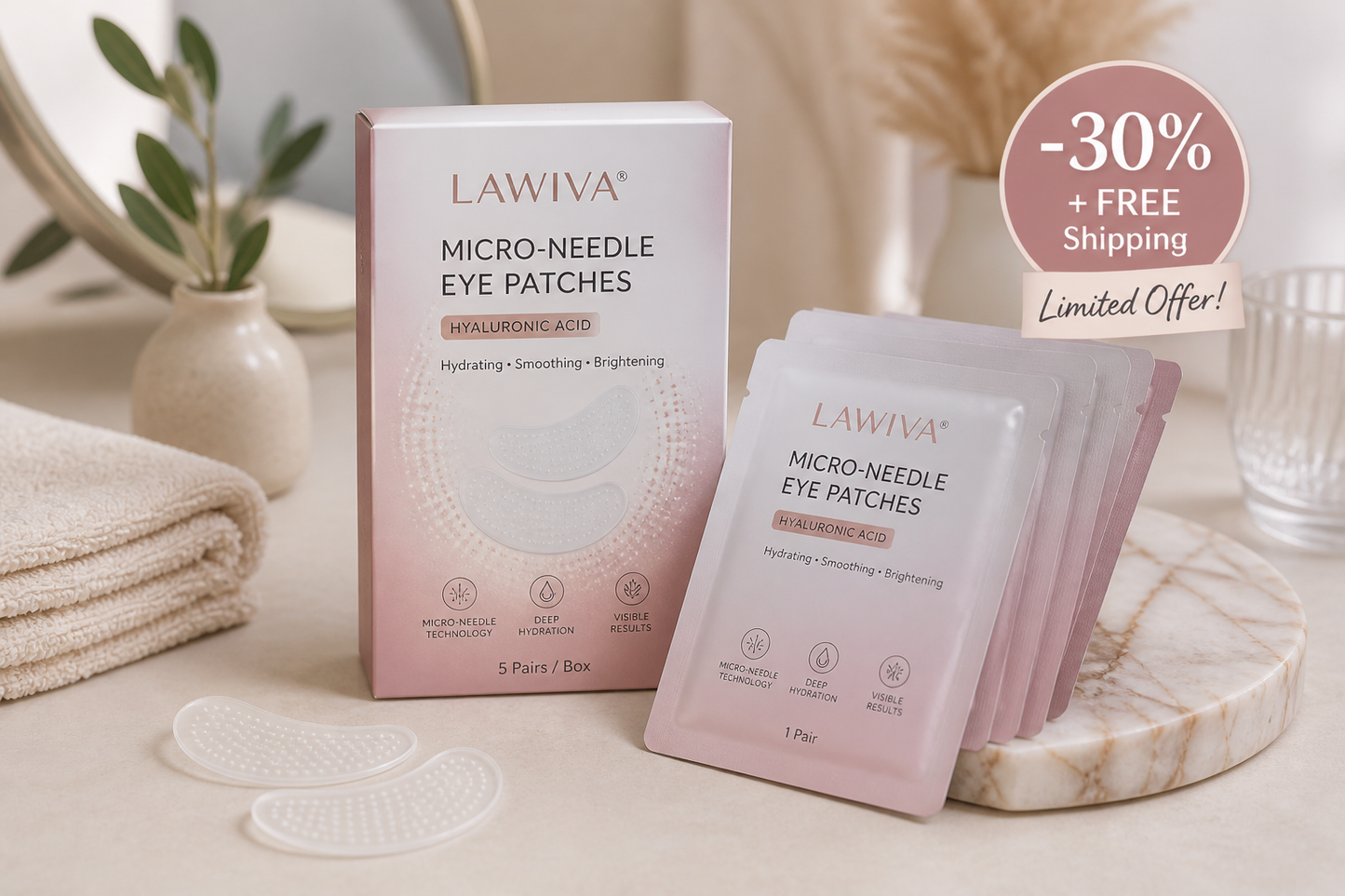 Micro-Needle Eye Patches
